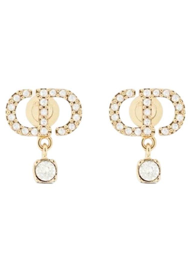 Petit CD Stud Earrings Gold - DIOR - BALAAN 1