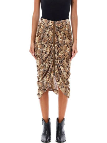 Caelia snake print midi skirt - ISABEL MARANT - BALAAN 1