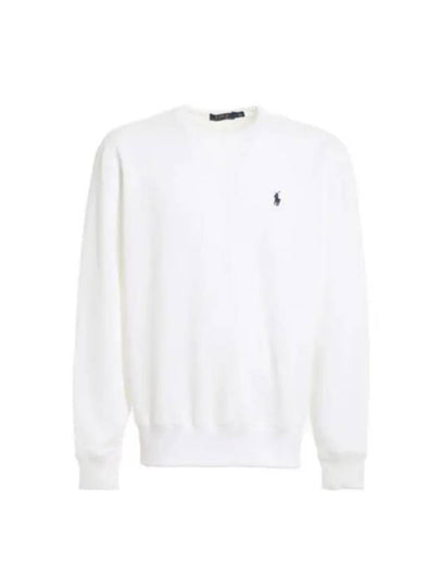 Embroidered Logo Pony Crew Neck Sweatshirt White - POLO RALPH LAUREN - BALAAN 2