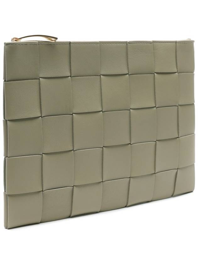 Cassette Intrecciato Medium Clutch Bag Travertine - BOTTEGA VENETA - BALAAN 4