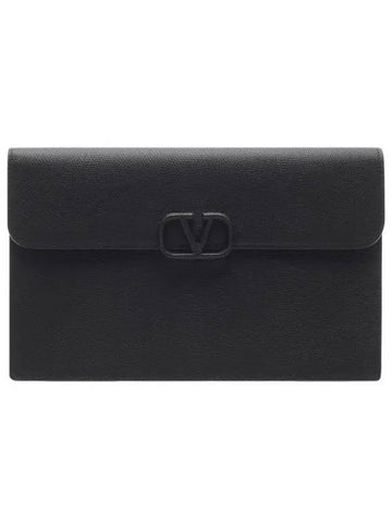 Women s V Logo Clutch Bag 4W2P0T44 RQR 0NO 24S 1213912 - VALENTINO - BALAAN 1