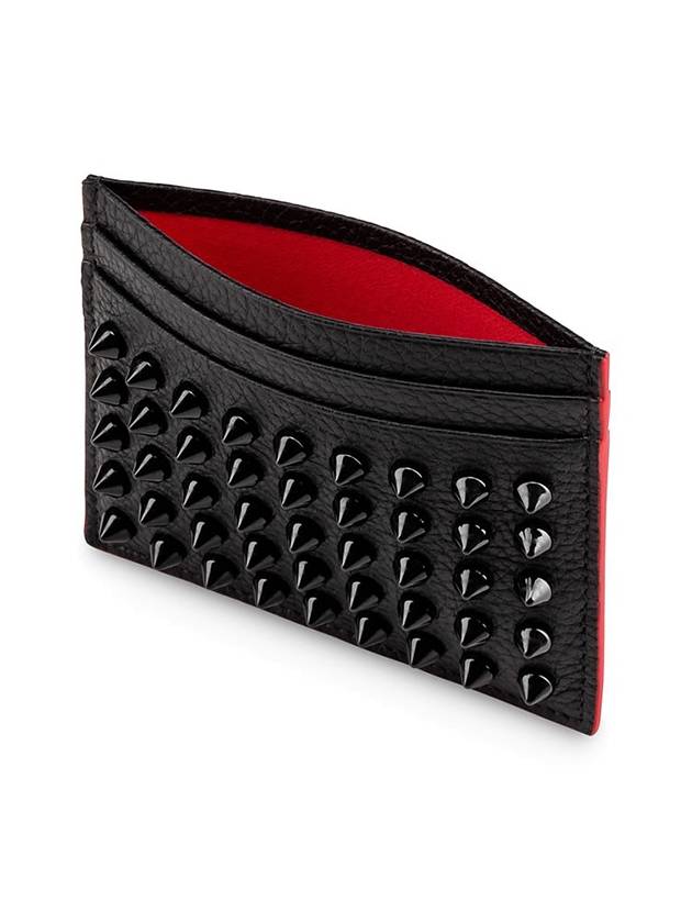 Chios Spike Card Wallet Black - CHRISTIAN LOUBOUTIN - BALAAN 5