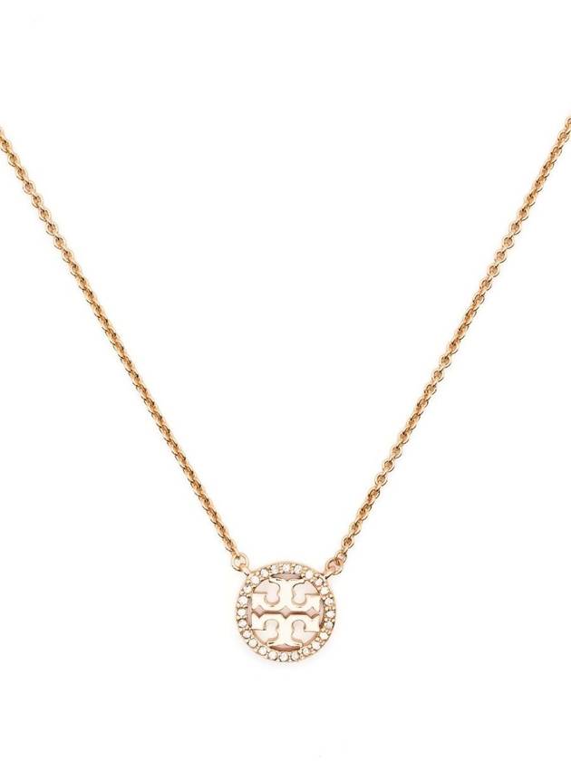 Miller Pave Logo Delicate Necklace Gold - TORY BURCH - BALAAN 3