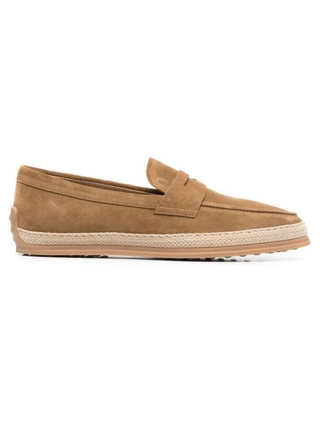 Suede Penny Loafer Brown - TOD'S - BALAAN 1