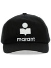 Tyron Logo Ball Cap Black - ISABEL MARANT - BALAAN 4