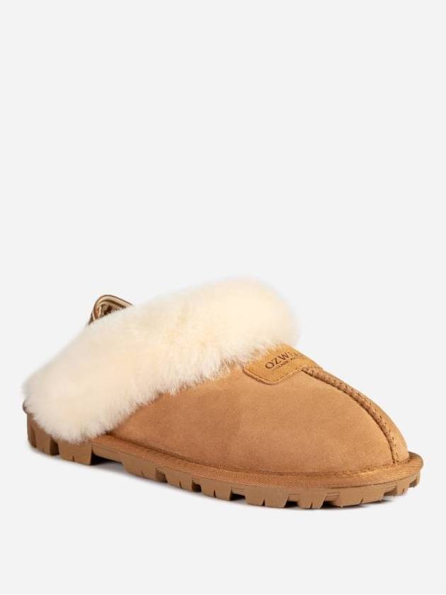 Coquette Elastic Backstrap Slippers Chestnut - OZWEAR UGG - BALAAN 3