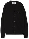 Comme des Gar ons heart logo black cardigan AZ N024 051 1 - COMME DES GARCONS PLAY - BALAAN 3