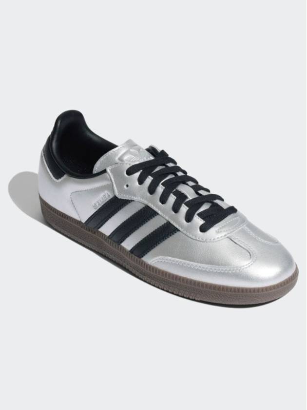 Adidas Samba OG Silver Metallic Core Black Gum JI4218 - ADIDAS ORIGINALS - BALAAN 4