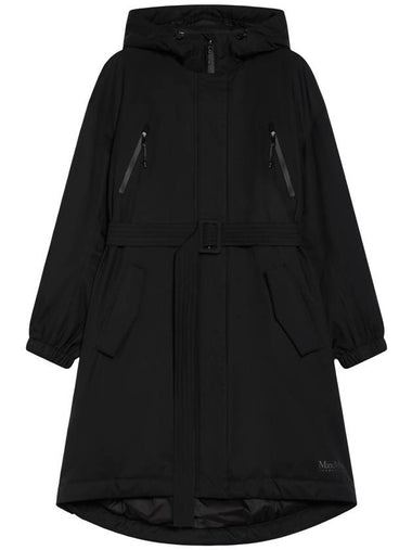 Natalin technical twill padded parka jacket black - MAX MARA - BALAAN 1