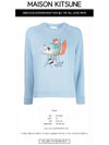 Oly Coffee Fox Printing Sweatshirt Baby Blue - MAISON KITSUNE - BALAAN 3