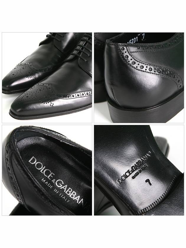 Men's Leather Brogues Black - DOLCE&GABBANA - BALAAN 6