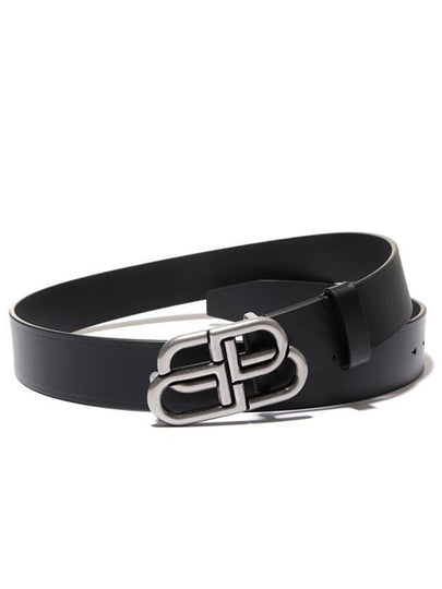 Men's BB Buckle Large Belt Black - BALENCIAGA - BALAAN 2