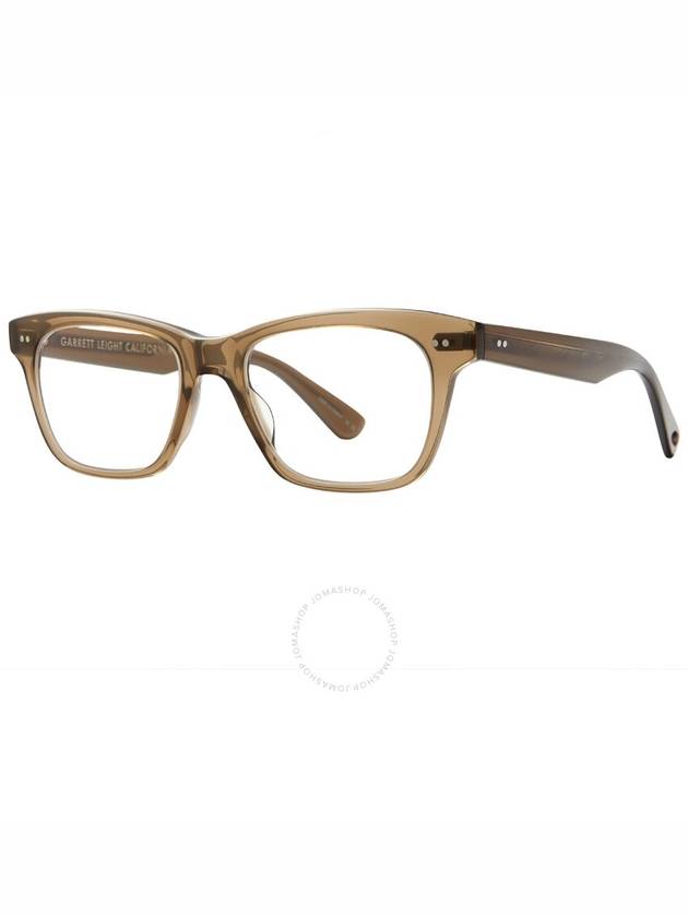 Garrett Leight BUCHANAN Demo Square Eyeglasses 1136 OLIO 49 - GARRETT LEIGHT - BALAAN 2