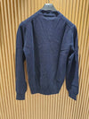 White Heart Waffen V-neck Cardigan Navy - COMME DES GARCONS PLAY - BALAAN 6