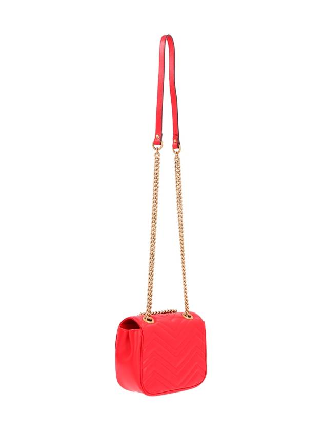 GG Marmont Matelasse Small Shoulder Bag Red - GUCCI - BALAAN 3