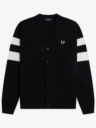 Sharp tipped sleeve cardigan 102 AFPM2335534 black - FRED PERRY - BALAAN 1