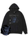 Aloha indigo blue overfit hoodie black - MONSTER REPUBLIC - BALAAN 2