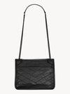 Crinkle Vintage Leather Monogram Nikki Bag Baby Black Chain 633185 - SAINT LAURENT - BALAAN 2