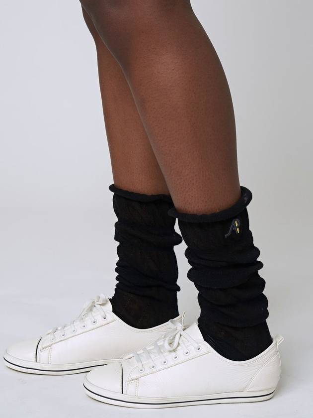 Sheer Loose Socks Black - ATHPLATFORM - BALAAN 3