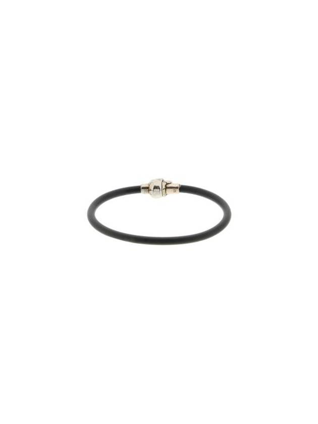 Silver Skull Lover Bracelet Black - ALEXANDER MCQUEEN - BALAAN 3