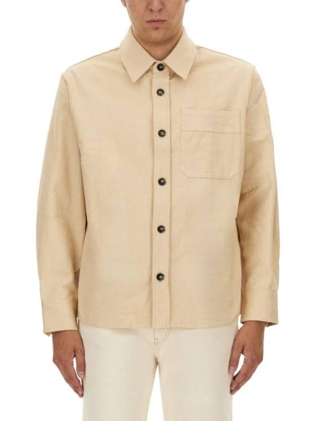 Basile Brodée Poitrine Overshirt Jacket Powder - A.P.C. - BALAAN 2