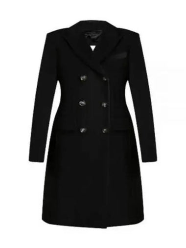 24 SELIM 12011011 013 12011011600 Serim double breasted wool coat 1225798 - MAX MARA - BALAAN 1