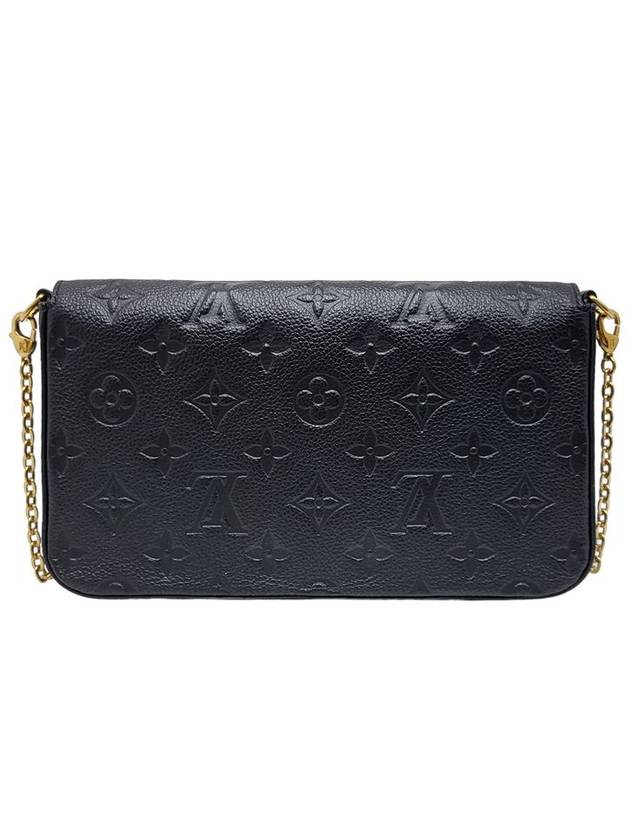 Women s M64064 Black Monogram Empreinte Pochette Felicity Chain Cross Bag Card Wallet - LOUIS VUITTON - BALAAN 3