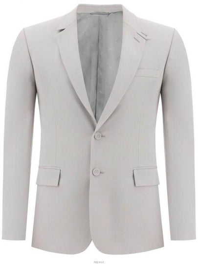 Single Wool Twill Jacket Grey - DIOR - BALAAN 2