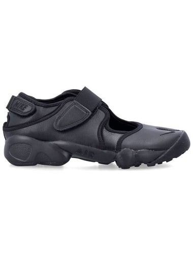 Nike Air Rift Leather Low Top Sneakers Black - NIKE - BALAAN 1