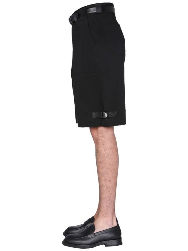 Regular Fit Bermuda Shorts Black - ALEXANDER MCQUEEN - BALAAN 4