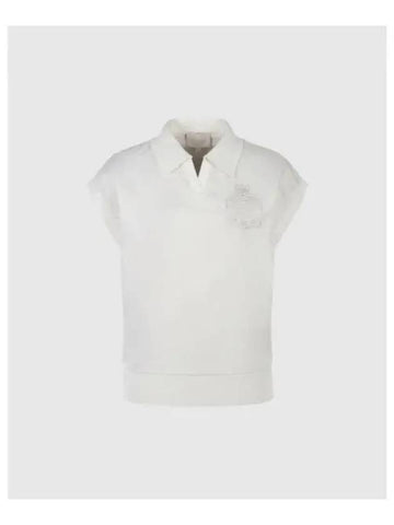 TRAVISMATHEW Women s V Neck Woven Vest White - TRAVIS SCOTT - BALAAN 1