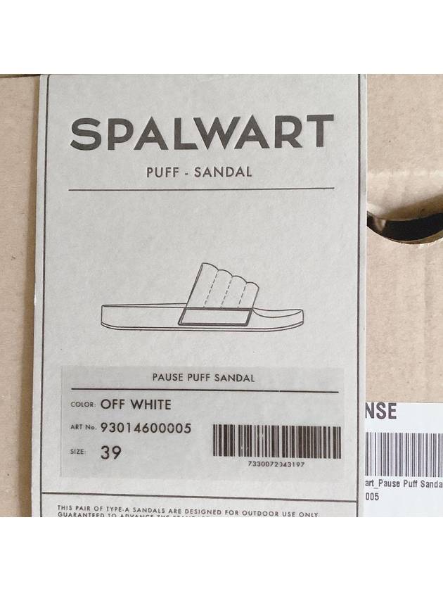 Pause Puff Sandals Slippers White - SPALWART - BALAAN 8