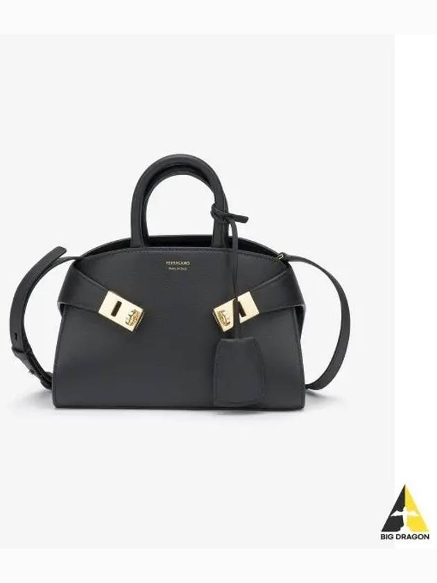 Hug Mini Bag Black - SALVATORE FERRAGAMO - BALAAN 2