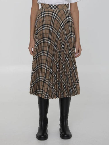 Check pleated skirt - BURBERRY - BALAAN 1