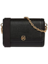 Freya Logo Chain Small Shoulder Bag Black - MICHAEL KORS - BALAAN.