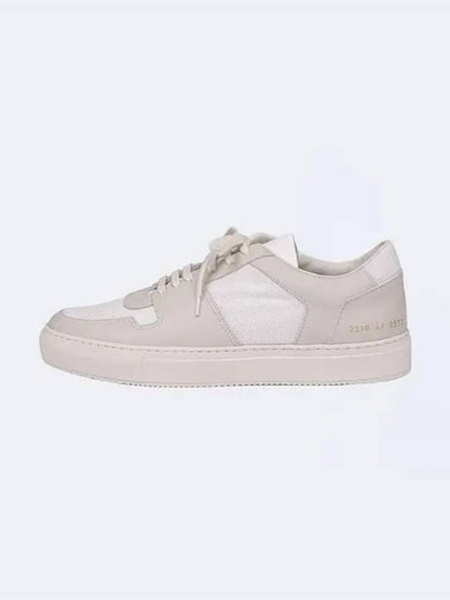 Decade Leather Low Top Sneakers Cream - COMMON PROJECTS - BALAAN 2