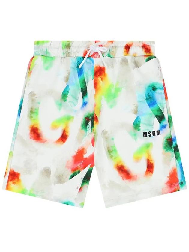 Kids Dyed Logo Short Pants S4MSJBBE217 001 - MSGM - BALAAN 2