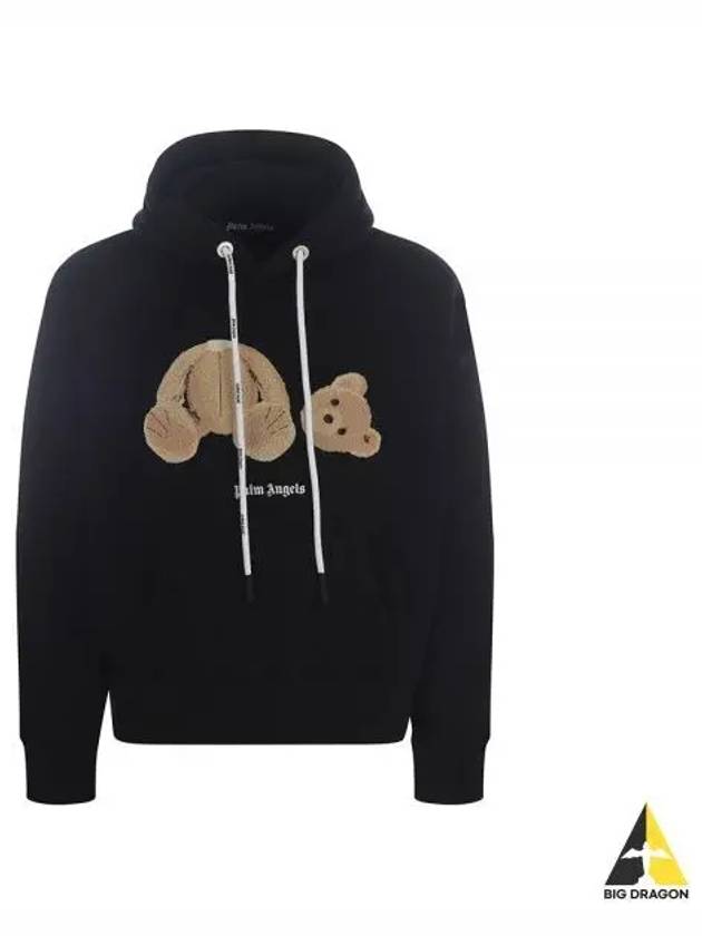 Broken Bear Hoodie Black - PALM ANGELS - BALAAN 2