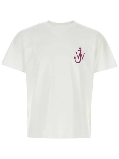 Classic Embroidered Logo Cotton Short Sleeve T-Shirt White - JW ANDERSON - BALAAN 2