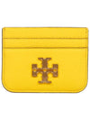 Eleanor Card Wallet Yellow - TORY BURCH - BALAAN 3