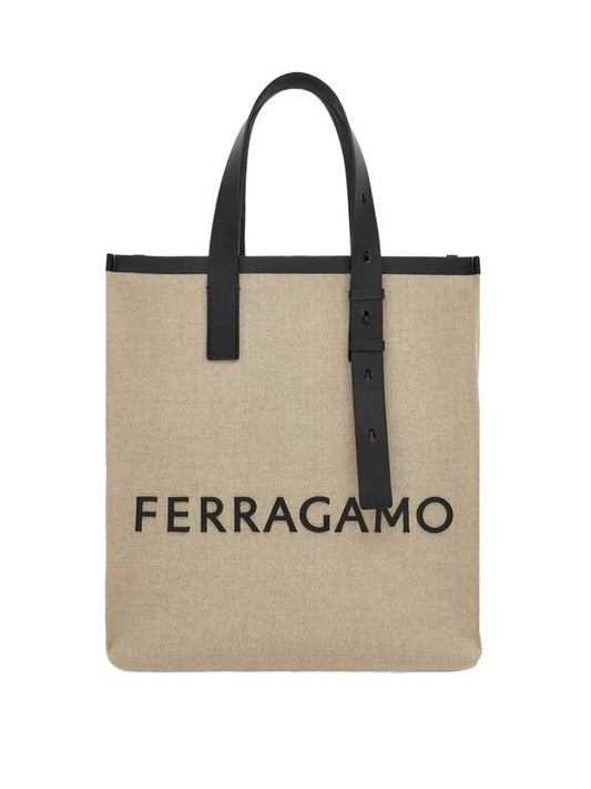 Signature Tote Bag Natural - SALVATORE FERRAGAMO - BALAAN 1