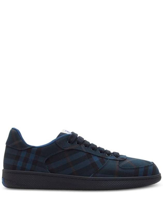 Check Terrace Low Top Sneakers Midnight - BURBERRY - BALAAN 1