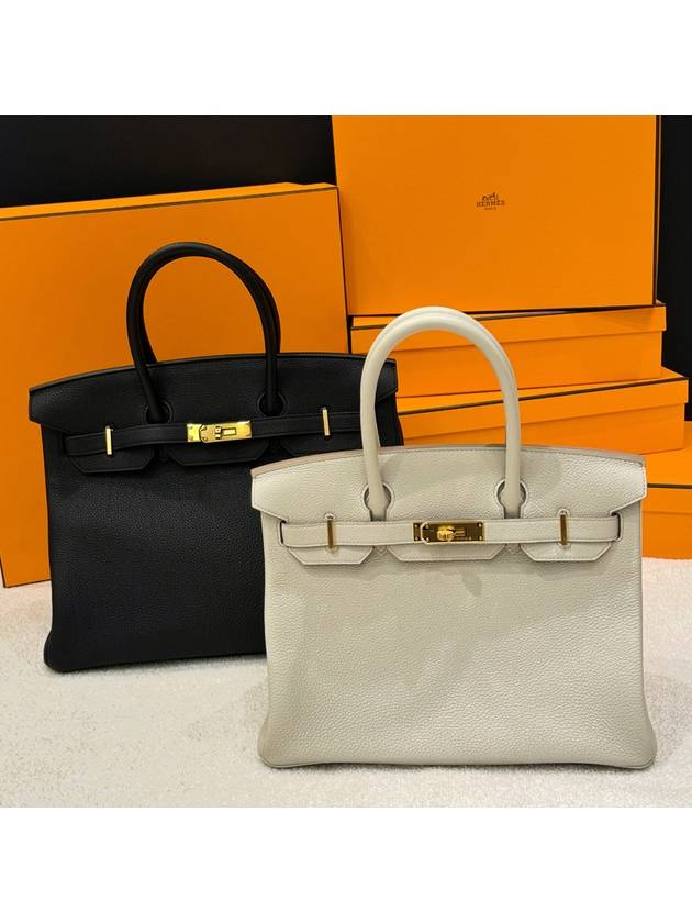 Birkin Bag Birkin Bag Togo Skin Beton Color 30 - HERMES - BALAAN 8