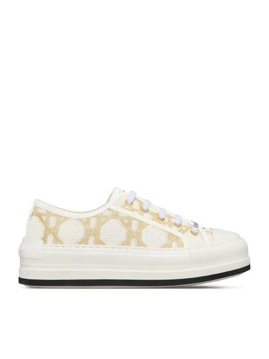 Walk'N'Dior Platform Low Top Sneakers White - DIOR - BALAAN 1