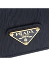 Vitello Triangle Logo Card Wallet Black - PRADA - BALAAN 6