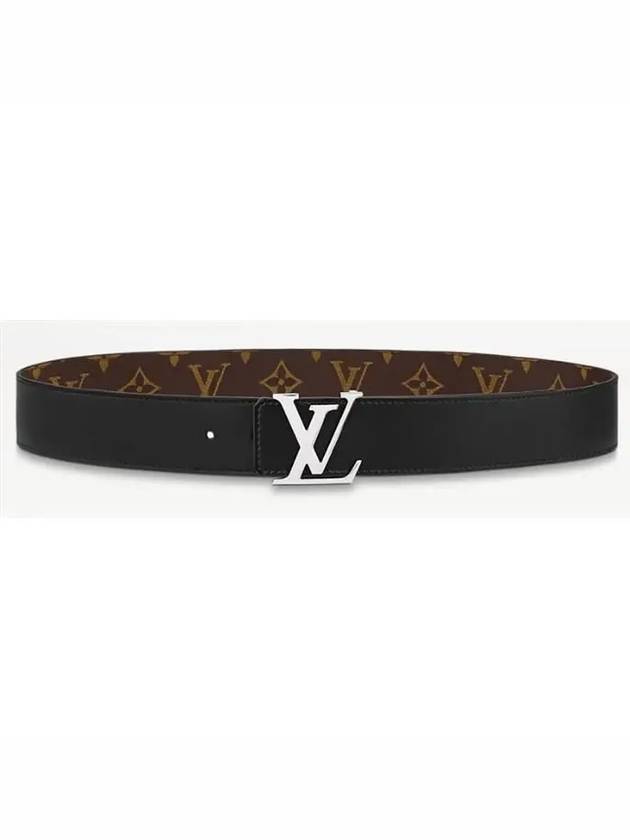 LV Initiales Reversible Monogram Leather Belt Black Brown - LOUIS VUITTON - BALAAN 5