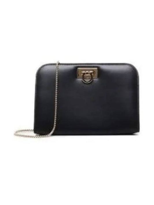 Diana Small Clutch Bag Black - SALVATORE FERRAGAMO - BALAAN 2