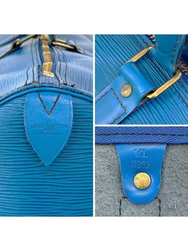 Epi Blue 50 Boston Travel Bag - LOUIS VUITTON - BALAAN 9