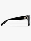 Eyewear Square Acetate Glass Pearl Sunglasses Black - CHANEL - BALAAN 4