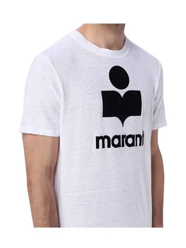 Karman Logo Short Sleeve T-Shirt White - ISABEL MARANT - BALAAN 4